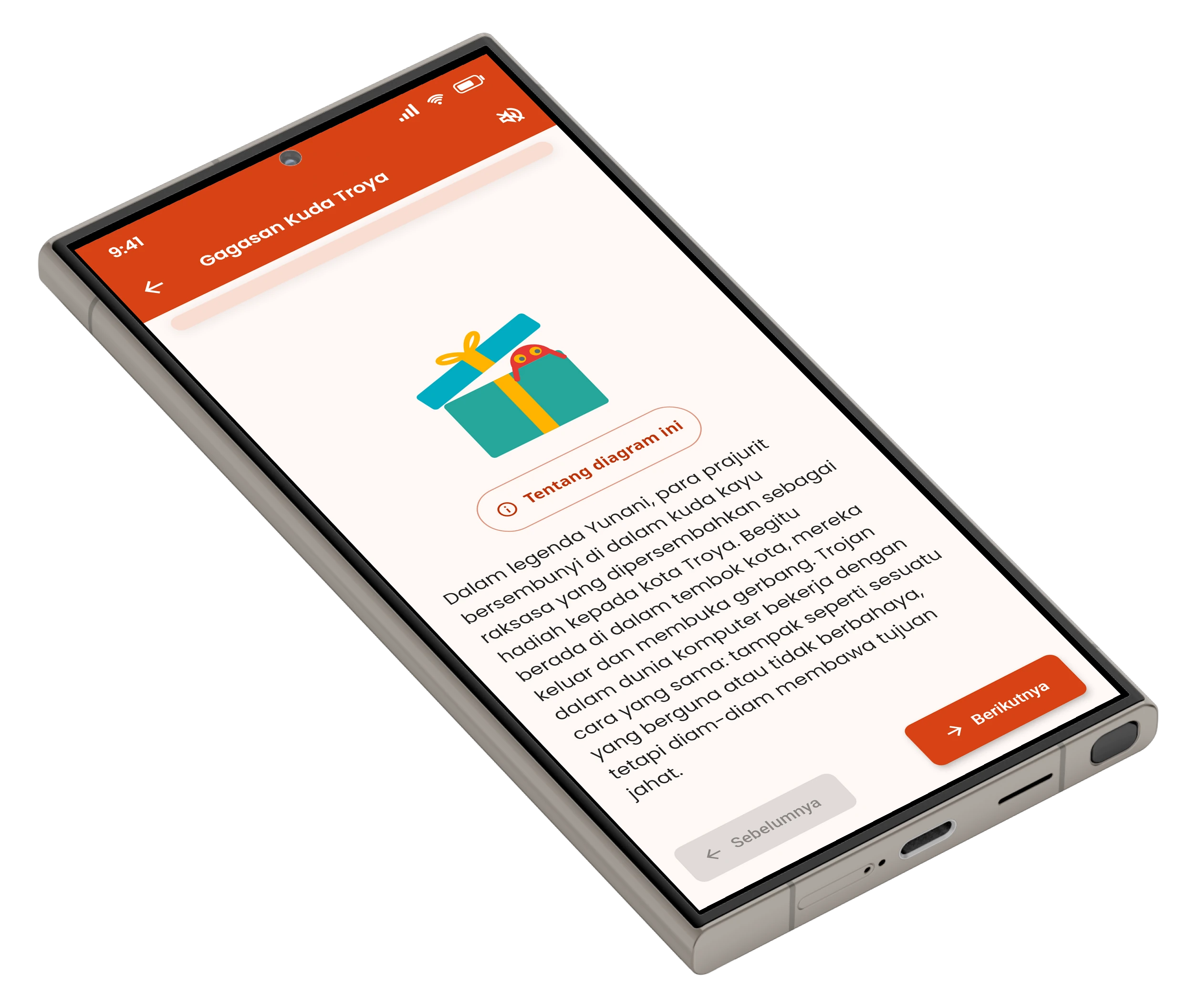 Layar pelajaran M-Learn