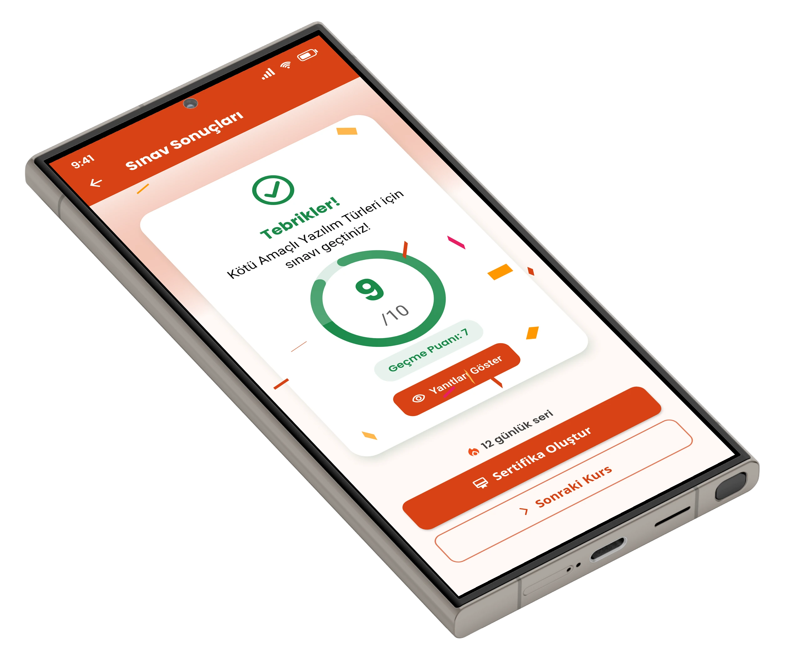 M-Learn sınav sonuçları